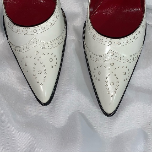 SAINT LAURENT size 9M reinterpreted spectactor PUMPS - Picture 5 of 14